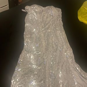 Shimmer and shine prom dress, strapless